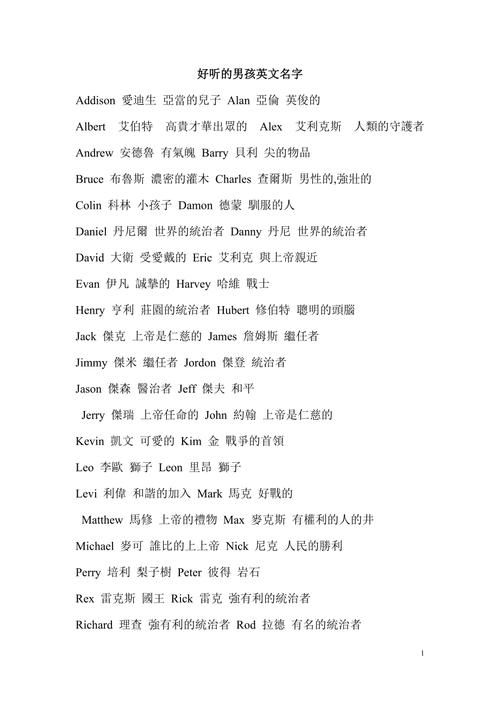 稀有好听的<font color='red'>外国</font>名字男孩 <font color='red'>外国</font>帅男孩