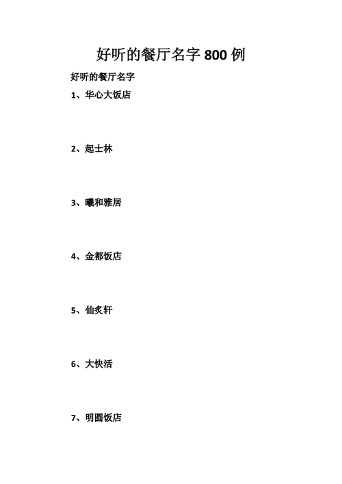 <font color='red'>餐饮</font>名字高端大气女孩 带铭的<font color='red'>餐饮</font>名字