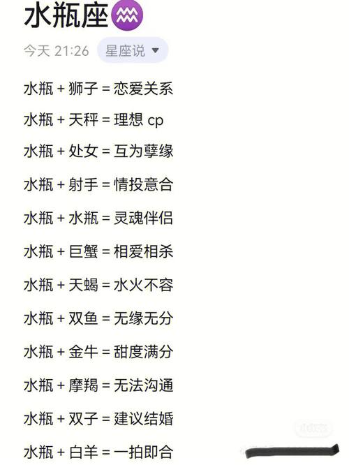 水瓶座和射手座配对表 射手座和水瓶谁<font color='red'>离不开</font>谁