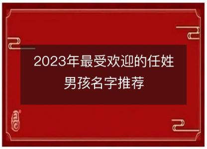 2023年<font color='red'>最受欢迎</font>的任姓男孩名字推荐