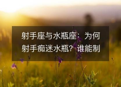 射手座与水瓶座：为何射手痴迷水瓶？<font color='red'>谁能</font>制胜？