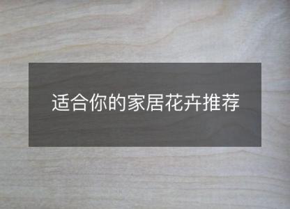 适合你的<font color='red'>家居</font>花卉推荐
